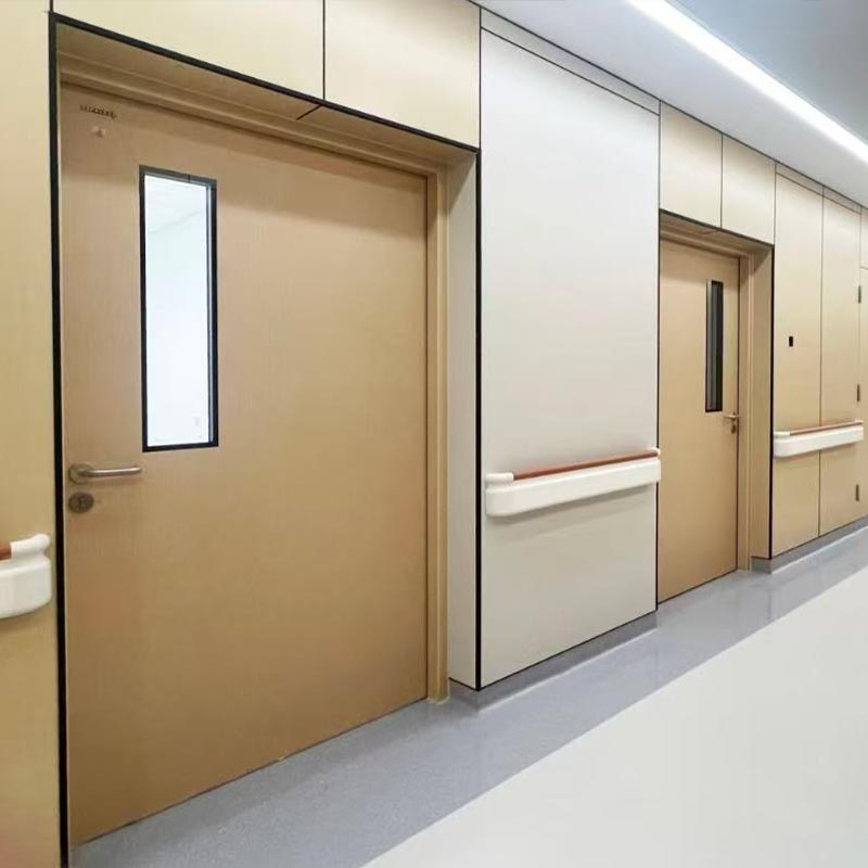 Brandgegradeerde glasdeur vir hospitaal